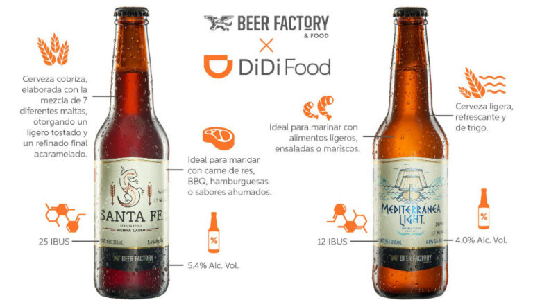 Beer Factory se une a Didi Food