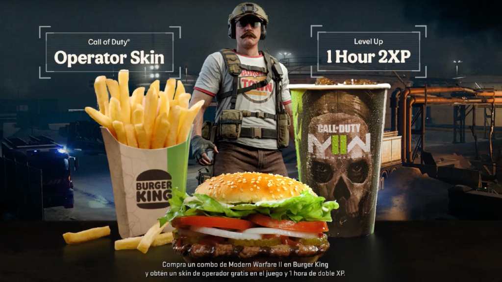 Call of Duty y combo con Burger King