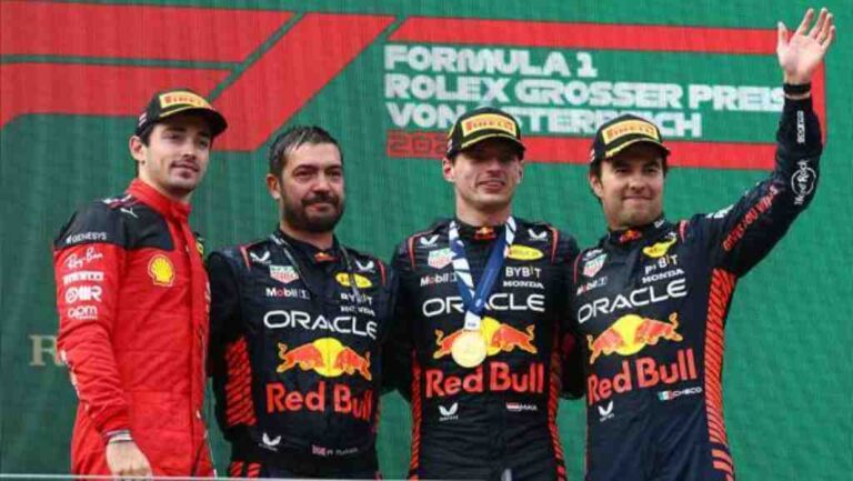 Max Verstappen gana el Gran Premio de Austria, Checo” termina tercero
