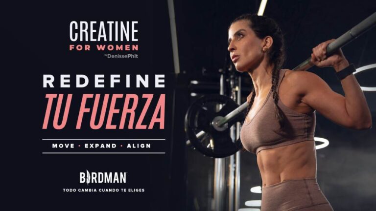 Birdman, “Creatine For Women”, el producto que redefine la fuerza femenina desde adentro.
